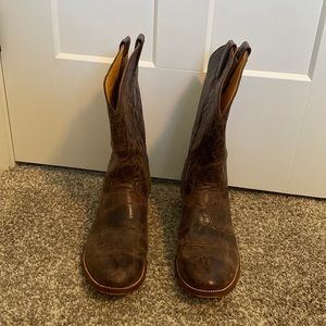 Rod Patrick - Calf skin cowboy boots - size 15D.